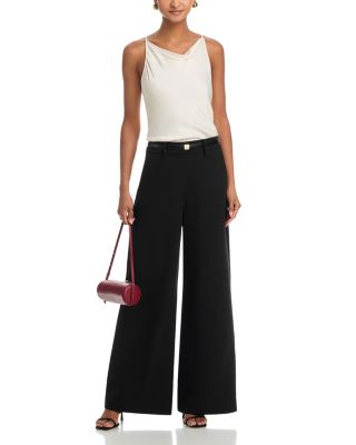 Azra Twill Wide Leg Pants