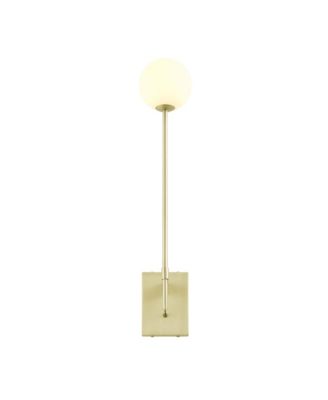  Riva White Globe Wall Sconce