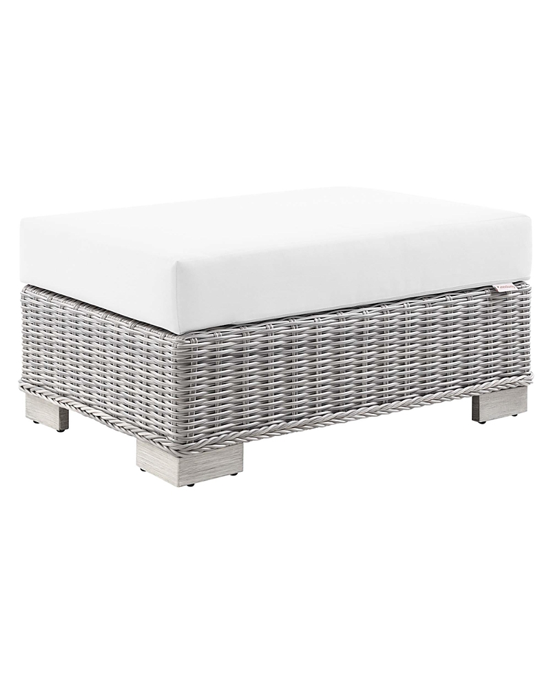 Modway Conway Outdoor Patio Wicker Rattan Ottoman