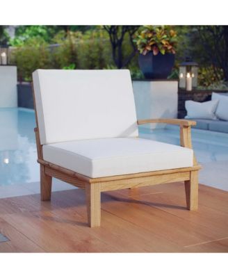 Marina Outdoor Patio Teak Right-Facing Sofa