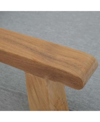 Marina Outdoor Patio Teak Left-Facing Sofa