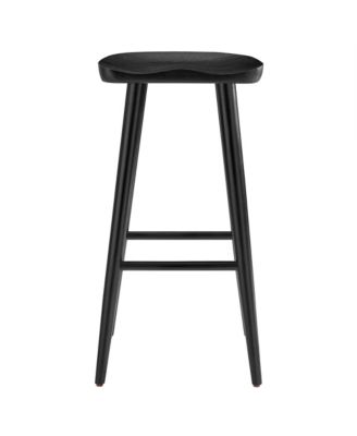 Saville Backless Wood Bar Stools Set of 2