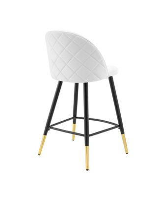Cordial Performance Velvet Counter Stools, Set of 2