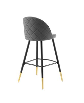 Cordial Performance Velvet Bar Stools, Set of 2