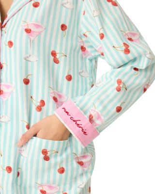 Printed Flannel Pajama Set