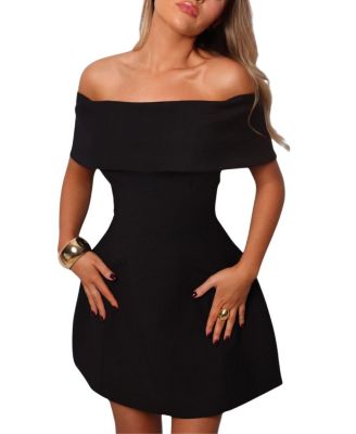 Strapless Off The Shoulder A-Line Mini Dress
