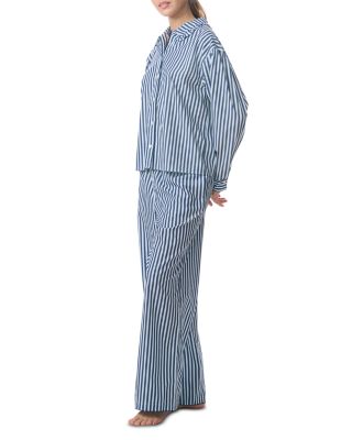 Scalloped Stitch Trim Pajama Set