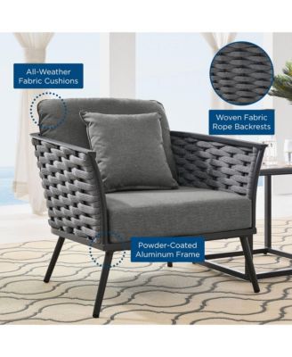 Stance Outdoor Patio Aluminum Armchair