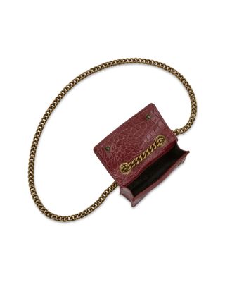 Micro Kensington Embossed Crossbody Bag