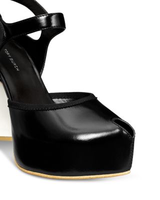 Women's Peep Toe Platform Pumps