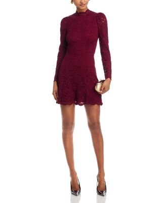 Lace Mock Neck Dress - Exclusive
