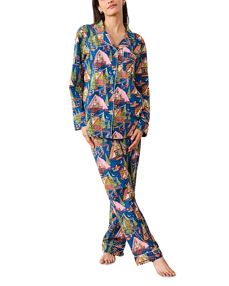Print Fresh Bonfire Stories Long Pajama Set