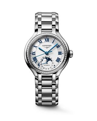 Longines PrimaLuna Moonphase Watch, 34mm