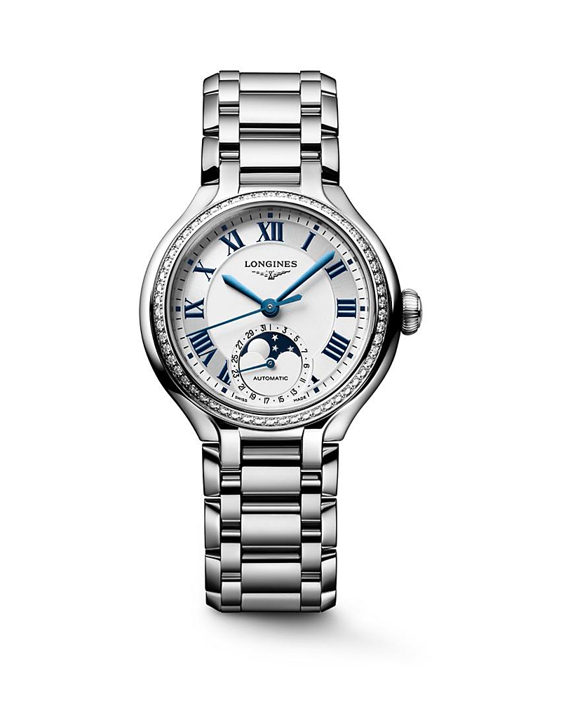Longines PrimaLuna Moonphase Watch, 34mm