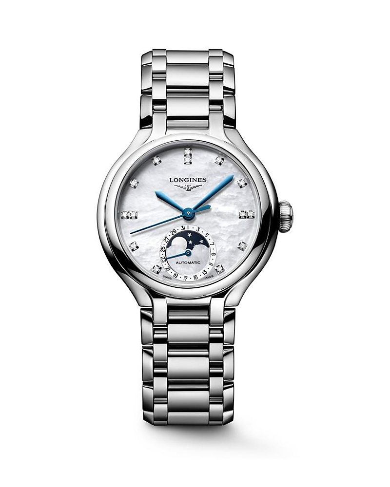 Longines PrimaLuna Moonphase Watch, 34mm