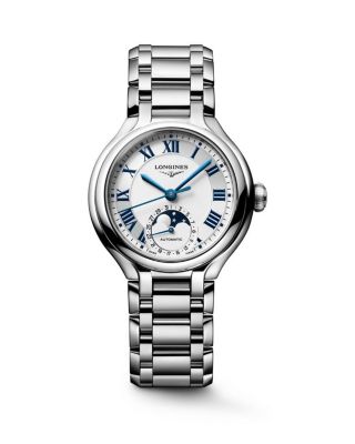 Longines PrimaLuna Moonphase Watch, 34mm