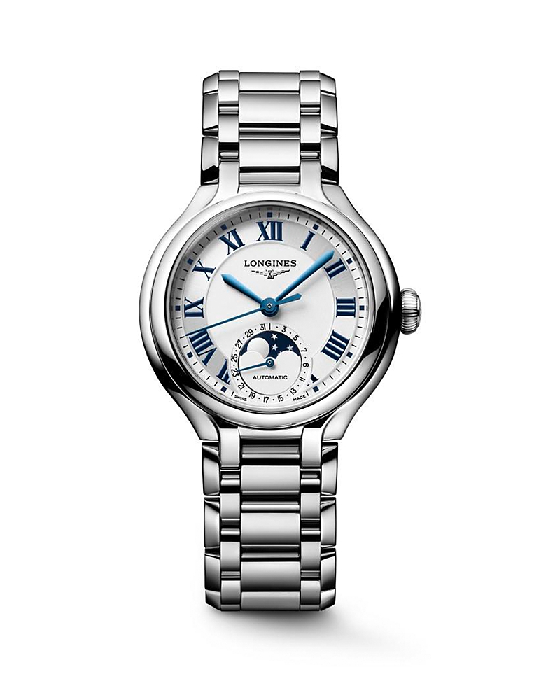Longines PrimaLuna Moonphase Watch, 34mm