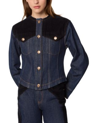 Vanto Denim Velvet Trim Jacket