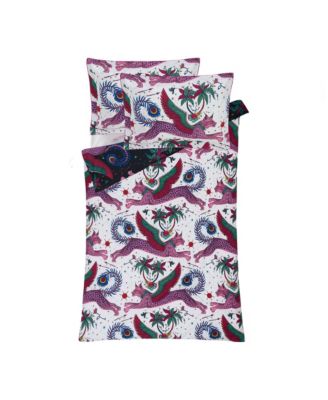 Lynx Navy Print Duvet Cover, Twin