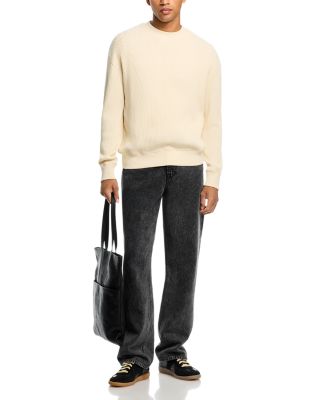 Waffle Knit Sweatshirt