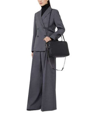 Weekend Accesori 2 Palos Black Leather Handbag