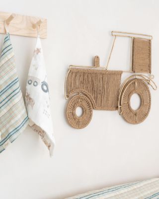 Charlie Farmhouse Tractor Jute Wall D&amp;eacute;cor