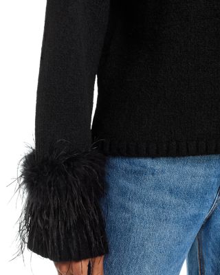 Pia Feather Trim Sweater