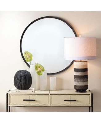 Refined Iron Round Wall Mirror