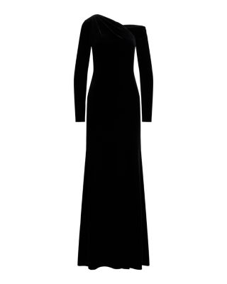 Velvet Asymmetrical Gown