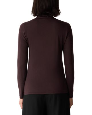 M&eacute;lange Turtleneck Top