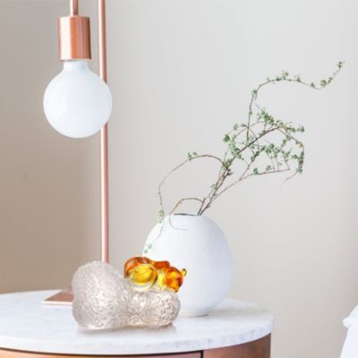 Hold On Tight to Luck Crystal Sculpture