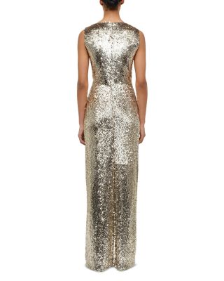 Felicity Draped Sequin Gown  