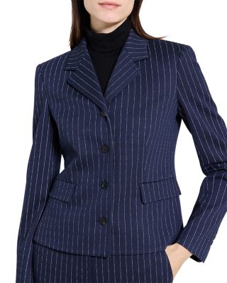 Fitted Pinstripe Jacket