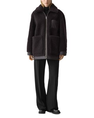 Cocoon Reversible Shearling Coat