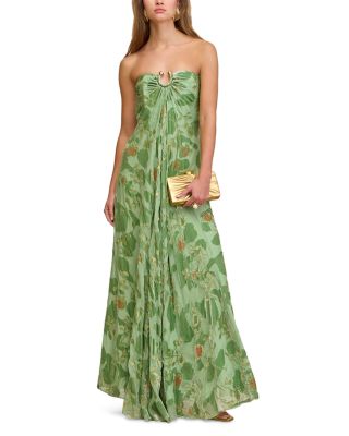 Renay Silk Burnout Velvet Dress