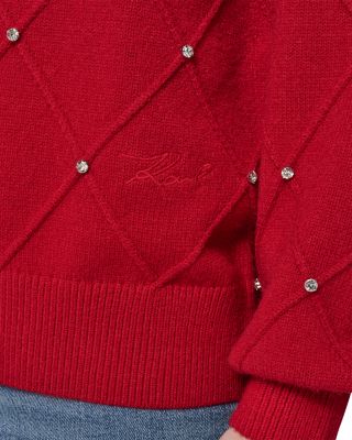 Embellished V-Neck Sweater