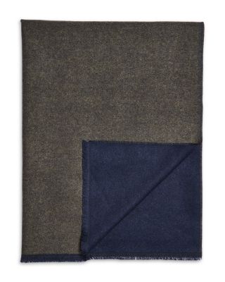 Reversible Solid Scarf with Cut Fringe