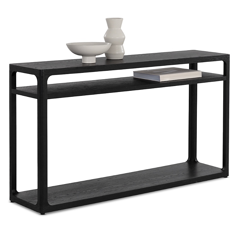Sunpan Doncaster Console Table, Black In Black