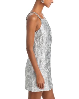 Brocade Crystal Embellished Dress - Exclusive