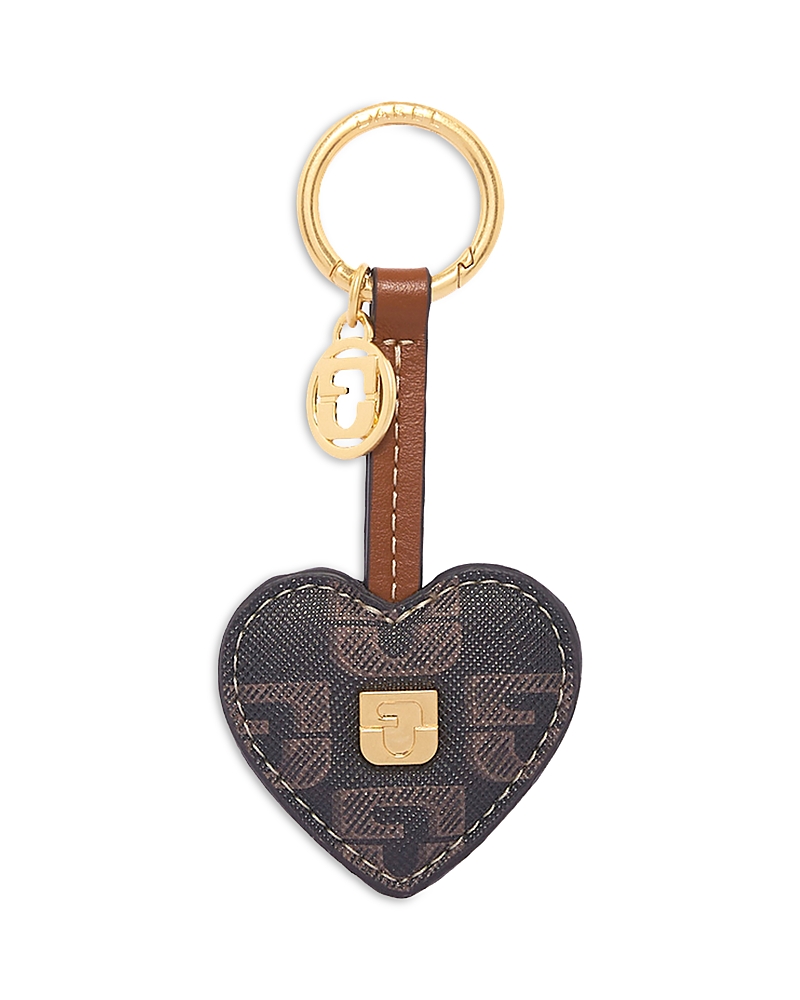 Gerard Darel Atout Coeur Heart Bag Charm In Brown