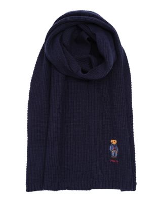 Solid Denim Bear Scarf