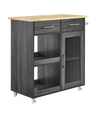 Culinary Kitchen Cart with Towel Bar