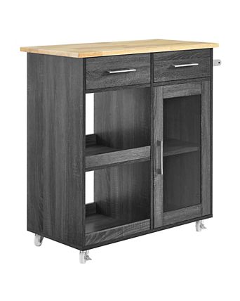 Culinary Kitchen Cart with Towel Bar