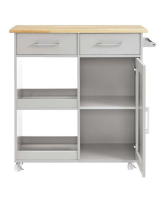 Culinary Kitchen Cart with Towel Bar