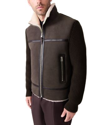 Mackage - Mixed Media Zip Front Jacket