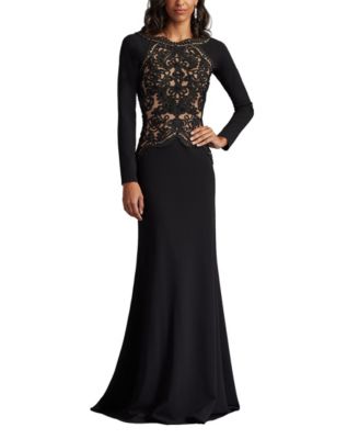 Nayana Embroidered Crepe Gown
