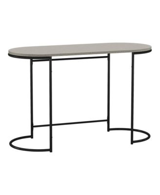 Caton Steel Base Oval Writing Desk