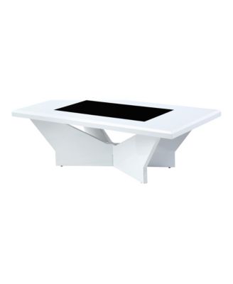 Ennia 47-inch Glass Insert Top Coffee Table