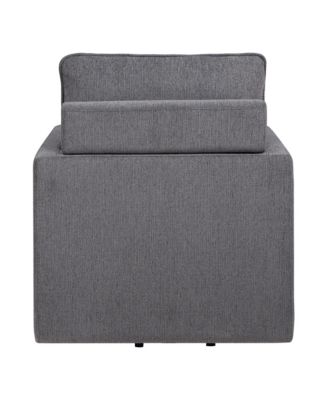Chester Linen Upholstered Swivel Chair