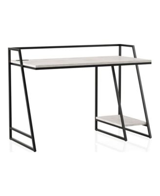 Stark Steel Base 1-Shelf Writing Desk with USBs